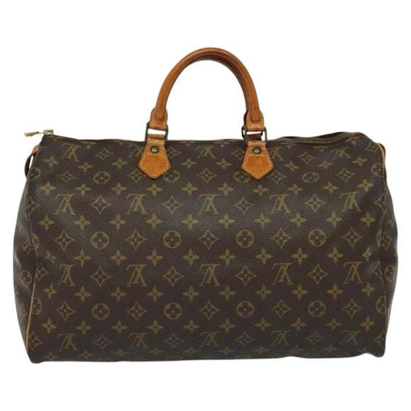 LOUIS VUITTON Monogram Speedy 40 Hand Bag M41522 LV Auth BA3490