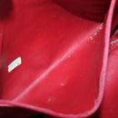 CHANEL Matelasse Chain Shoulder Bag Lamb Skin Red Gold CC Auth BA3499-11