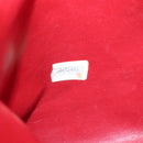 CHANEL Matelasse Chain Shoulder Bag Lamb Skin Red Gold CC Auth BA3499-12