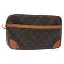 LOUIS VUITTON Monogram Compiegne 28 Clutch Bag M51845 LV Auth BA3505-1