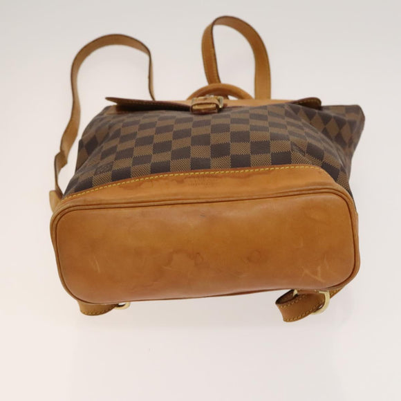 LOUIS VUITTON Damier Ebene Arlucan Backpack N99038 LV Auth BA3508