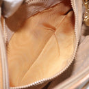 GUCCI Micro GG Supreme Shoulder Bag PVC Leather Brown Gold Auth BA351-22