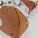 LOUIS VUITTON Monogram Multicolor Judy MM Bag 2Way White M40255 LV Auth BA3511SAV-14