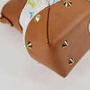 LOUIS VUITTON Monogram Multicolor Judy MM Bag 2Way White M40255 LV Auth BA3511SAV-15