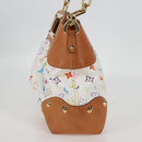 LOUIS VUITTON Monogram Multicolor Judy MM Bag 2Way White M40255 LV Auth BA3511SAV-3