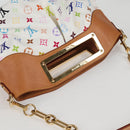LOUIS VUITTON Monogram Multicolor Judy MM Bag 2Way White M40255 LV Auth BA3511SAV-6