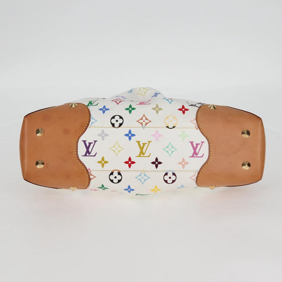 LOUIS VUITTON Monogram Multicolor Judy MM Bag 2Way White M40255 LV Auth BA3511SAV