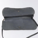 Salvatore Ferragamo Vala Shoulder Bag Suede Gray Silver Auth BA3518-10