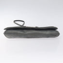 Salvatore Ferragamo Vala Shoulder Bag Suede Gray Silver Auth BA3518-5