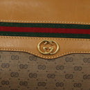 GUCCI Micro GG Supreme Web Sherry Line Bag PVC Brown 001 115 0918 Auth BA352-17