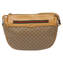 GUCCI Micro GG Supreme Web Sherry Line Bag PVC Brown 001 115 0918 Auth BA352-13