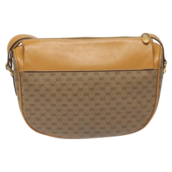 GUCCI Micro GG Supreme Web Sherry Line Bag PVC Brown 001 115 0918 Auth BA352