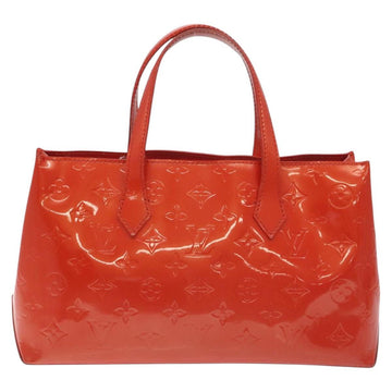 LOUIS VUITTON Monogram Vernis Wilshire PM Bag Orenge Sunset M93644 Auth BA3521 - 0