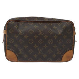 LOUIS VUITTON Monogram Compiegne 28 Clutch Bag M51845 LV Auth BA3523 - 0