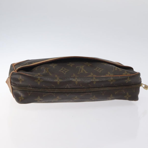 LOUIS VUITTON Monogram Compiegne 28 Clutch Bag M51845 LV Auth BA3523