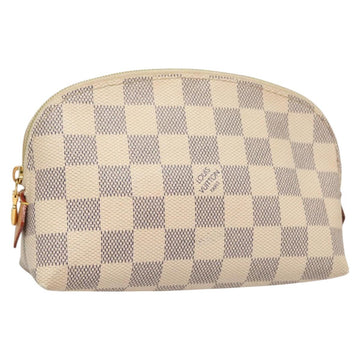 LOUIS VUITTON Damier Azur Pochette Cosmetic PM Pouch N60024 LV Auth BA3528