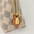 LOUIS VUITTON Damier Azur Pochette Cosmetic PM Pouch N60024 LV Auth BA3528-8