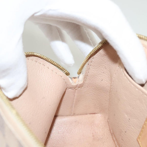 LOUIS VUITTON Damier Azur Pochette Cosmetic PM Pouch N60024 LV Auth BA3528