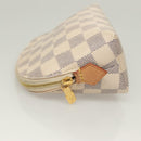 LOUIS VUITTON Damier Azur Pochette Cosmetic PM Pouch N60024 LV Auth BA3528-4