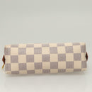 LOUIS VUITTON Damier Azur Pochette Cosmetic PM Pouch N60024 LV Auth BA3528-6