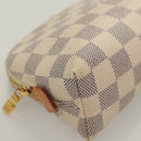 LOUIS VUITTON Damier Azur Pochette Cosmetic PM Pouch N60024 LV Auth BA3528-7