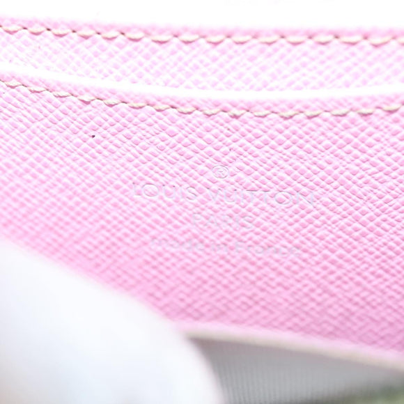 LOUIS VUITTON Monogram Multicolor Zippy Coin Purse White M93741 LV Auth BA3531