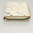LOUIS VUITTON Monogram Multicolor Zippy Coin Purse White M93741 LV Auth BA3531-3