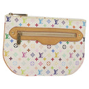 LOUIS VUITTON Monogram Multicolor Pochette GM Pouch White M60027 Auth BA3532V-1
