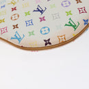 LOUIS VUITTON Monogram Multicolor Pochette GM Pouch White M60027 Auth BA3532V-16