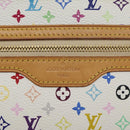 LOUIS VUITTON Monogram Multicolor Pochette GM Pouch White M60027 Auth BA3532V-17