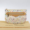 LOUIS VUITTON Monogram Multicolor Pochette GM Pouch White M60027 Auth BA3532V-12