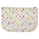 LOUIS VUITTON Monogram Multicolor Pochette GM Pouch White M60027 Auth BA3532V-2