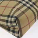 BURBERRY Nova Check Shoulder Bag PVC Beige Auth BA3536-14