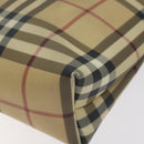 BURBERRY Nova Check Shoulder Bag PVC Beige Auth BA3536-15