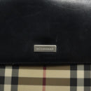 BURBERRY Nova Check Shoulder Bag PVC Beige Auth BA3536-17