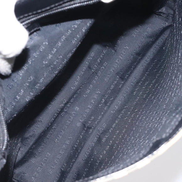 BURBERRY Nova Check Shoulder Bag PVC Beige Auth BA3536