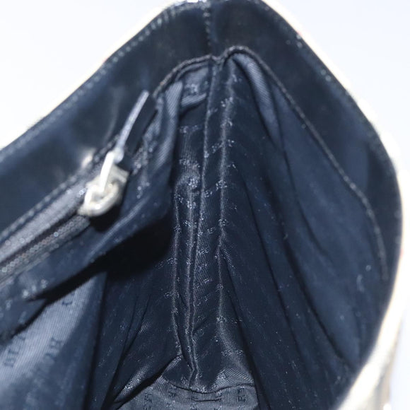 BURBERRY Nova Check Shoulder Bag PVC Beige Auth BA3536