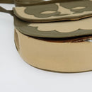 SAINT LAURENT Shoulder Bag Canvas Leather Khaki Auth BA3537-14