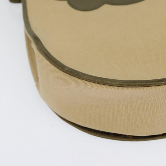 SAINT LAURENT Shoulder Bag Canvas Leather Khaki Auth BA3537