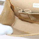 SAINT LAURENT Shoulder Bag Canvas Leather Khaki Auth BA3537-21