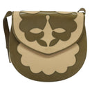 SAINT LAURENT Shoulder Bag Canvas Leather Khaki Auth BA3537-13