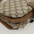 GUCCI GG Plus Supreme Shoulder Bag PVC Beige Gold Auth BA3539-12