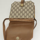 GUCCI GG Plus Supreme Shoulder Bag PVC Beige Gold Auth BA3539-15