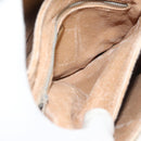 GUCCI GG Plus Supreme Shoulder Bag PVC Beige Gold Auth BA3539-17