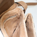 GUCCI GG Plus Supreme Shoulder Bag PVC Beige Gold Auth BA3539-18