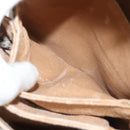 GUCCI GG Plus Supreme Shoulder Bag PVC Beige Gold Auth BA3539-21