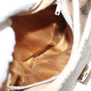 GUCCI GG Plus Supreme Shoulder Bag PVC Beige Gold Auth BA3539-23