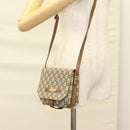 GUCCI GG Plus Supreme Shoulder Bag PVC Beige Gold Auth BA3539-24