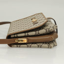 GUCCI GG Plus Supreme Shoulder Bag PVC Beige Gold Auth BA3539-5