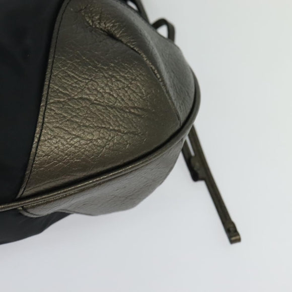 BURBERRY Shoulder Bag Nylon Black Auth BA3541